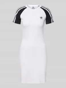 Sukienka T-shirtowa z wyhaftowanym logo - Sukienki - miniaturka - grafika 1
