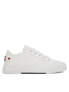 LOVE MOSCHINO Trampki JA15012G0MJP0100 Biały - Trampki damskie - miniaturka - grafika 1