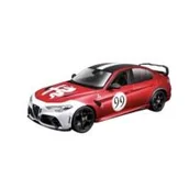 Samochody i pojazdy dla dzieci - Alfa Romeo Giulia GTAM #99 Metal Red 1:18 BBURAGO - miniaturka - grafika 1