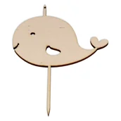 Dekoratorstwo - EKO-DECO, topper urodzinowy, wieloryb - miniaturka - grafika 1