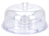 Tace i patery - EH Excellent Houseware Wielofunkcyjna patera z kloszem przezroczysta, 30x20 cm - miniaturka - grafika 1