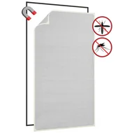 Moskitiery - vidaXL Magnetyczna moskitiera okienna biała 130x150 cm 149052 - miniaturka - grafika 1