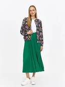 Marynarki i żakiety damskie - Kurtka typu bomberka w drobne kwiaty - miniaturka - grafika 1