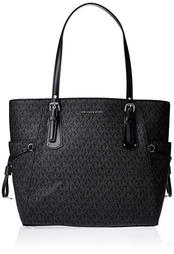 Michael Kors Damska torba Voyager EW, S, Schwarze Signatur, Rozmiar Uniwersalny