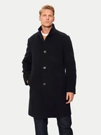 Płaszcze męskie - Tommy Hilfiger Płaszcz wełniany MW0MW37956 Granatowy Regular Fit - miniaturka - grafika 1