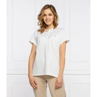 Koszulki i topy damskie - Tommy Hilfiger Polo New Chiara | Slim Fit - miniaturka - grafika 1