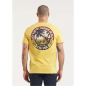 Koszulki sportowe męskie - Pit Bull T-Shirt Koszulka Small Logo Oceanside Yellow - miniaturka - grafika 1