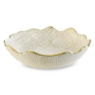 Tace i patery - Misa Ceramiczna Selma 30X30X8 Biała + Złota - miniaturka - grafika 1