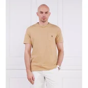 Koszulki męskie - POLO RALPH LAUREN T-shirt | Regular Fit | z dodatkiem lnu - miniaturka - grafika 1