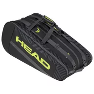 Tenis ziemny - Torba tenisowa Head Base Racquet Bag L x 9 black/yellow - miniaturka - grafika 1