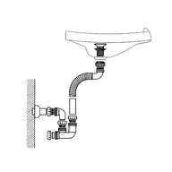 Syfony - Ideal Standard VIRGINIA/MESSICO SYFON (W) J196067 - miniaturka - grafika 1