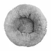 Legowiska dla psów - Legowisko pluszowe dla psa, kota Chmurka szare śr. 90 cm - miniaturka - grafika 1