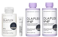 Zestawy kosmetyków damskich - Olaplex Zestaw kosmetyków do pielęgnacji włosów blond (Szampon No. 4P + Odżywka No. 5P + Kuracja No. 3 + Serum No. 9) - miniaturka - grafika 1
