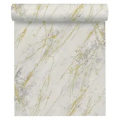 Tapety - Tapeta Marmur 388173 biało-złota winylowa na flizelinie - miniaturka - grafika 1