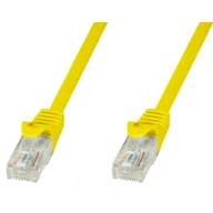 Pozostałe akcesoria sieciowe - Techly Patchcord Cat.5e UTP CCA 1m żółty - miniaturka - grafika 1