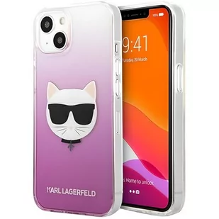 Karl Lagerfeld KLHCP13SCTRP iPhone 13 mini 5,4" hardcase różowy/pink Choupette Head KF000767 - Etui i futerały do telefonów - miniaturka - grafika 1