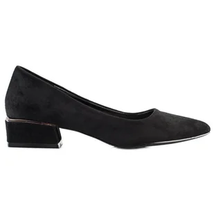 Goodin Czarne Czółenka Na Płaskim Obcasie - Czółenka - miniaturka - grafika 1
