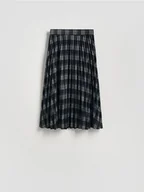 Spódnice - Reserved - Plisowana spódnica w kratę - granatowy - miniaturka - grafika 1