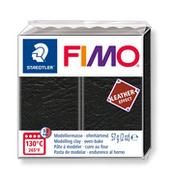 Akcesoria rzeźbiarskie - Staedtler Masa Fimo Leather effect 57g czarny - miniaturka - grafika 1