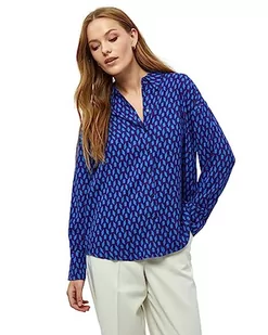 Peppercorn Damska koszula z długim rękawem Orella, niebieski nadruk, 8, Imperial Blue Print, 34 - Koszule damskie - miniaturka - grafika 1