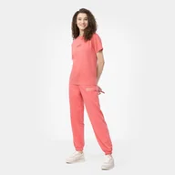 Spodnie sportowe damskie - Damskie spodnie dresowe FILA BANDIRMA high waist sweat pants - koralowe - miniaturka - grafika 1