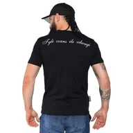 Koszulki sportowe męskie - Octagon T-Shirt Koszulka Tyle Szans Ile Odwagi Black - miniaturka - grafika 1