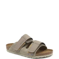 Klapki i japonki męskie - Birkenstock Skórzane klapki Uji VL NU Taupe - miniaturka - grafika 1