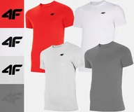 Koszulki męskie - Koszulka Męska 4f Zestaw 4 Szt. Tz04 T-shirt Podkoszulek Na Co Dzień M - miniaturka - grafika 1