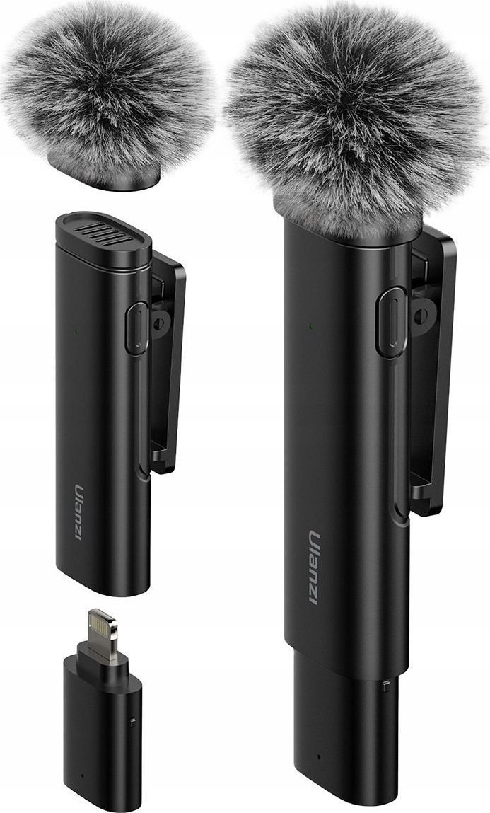 Mikrofon Ulanzi Bezprzewodowy Mikrofon Krawatowy Klips ULANZI WM-10-I do iPhone Lightning / WM-10 / SKU:3319