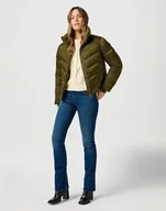 Kurtki damskie - KURTKA DAMSKA WRANGLER 112356502 SHORT PUFFER JACKET IVY GREEN XL - miniaturka - grafika 1