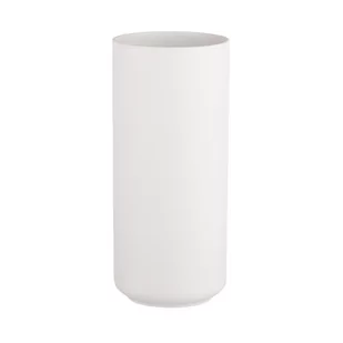 Lumarko Lumarko Wazon Ceramiczny 11x11x25 Cm Popielaty! 0102016238 Alt - Figurki dekoracyjne - miniaturka - grafika 1