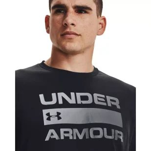 Koszulka męska Under Armour TEAM ISSUE WORDMARK SS - Koszulki sportowe męskie - miniaturka - grafika 5