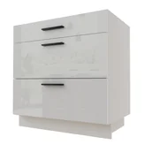 Meble kuchenne - Torino Szafka Dolna D3A/80 Hettich Biały Połysk - miniaturka - grafika 1