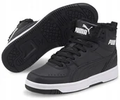 Buty sportowe męskie - Buty męskie sportowe zimowe Puma Rebound Joy wysokie ocieplane czarne 37 - miniaturka - grafika 1