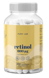 PureLab Retinol 800 &#181;g 240 kaps. - Witaminy i minerały - miniaturka - grafika 1