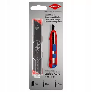 Zapasowe ostrza 10 sztuk Knipex 90 10 165 E02 - Klucze i nasadki - miniaturka - grafika 1