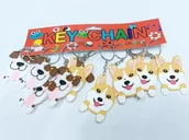 Breloczki dla dzieci - Brelok silikonowy pies (12szt) - ADAR - miniaturka - grafika 1