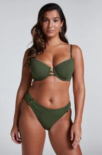 Hunkemöller Majtki Bikini Rio Holbox Zielony - Stroje kąpielowe - miniaturka - grafika 1
