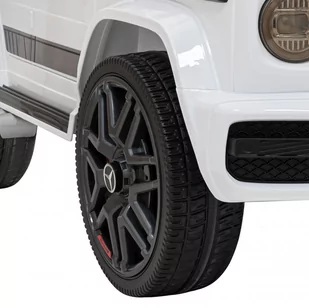 Mercedes AMG G63 dla dzieci Biały + Pilot + MP3 LED + Wolny Start + EVA + Pasy - Pojazdy elektryczne dla dzieci - miniaturka - grafika 3