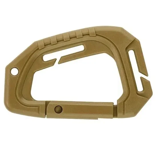 M-Tac Wytrzymały Wojskowy Karabińczyk Tactical Brelok Taktyczny ABS Coyote