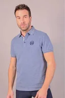 Koszulki jeździeckie - Harcour Koszulka męska polo PAMPELONNE - jean (denim) - miniaturka - grafika 1