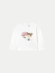 Mayoral Bluzka 1050 Biały Regular Fit - Bluzki damskie - miniaturka - grafika 1