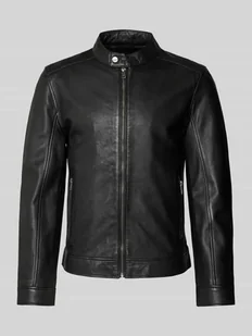 Kurtka skórzana z kieszeniami zapinanymi na zamek błyskawiczny model ‘JORK’ - Kurtki męskie Kurtka skórzana z kieszeniami zapinanymi na zamek błyskawiczny model ‘JORK’ - Kurtki męskie - miniaturka - grafika 1