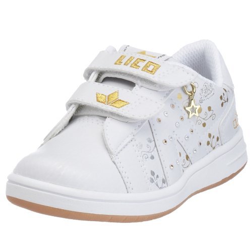 Lico Sally V 500051, dziewczęce sneakersy, białe, (biało-złoto-srebrne), biały - biały - 32 EU