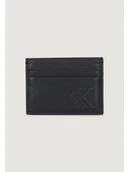 Etui na dokumenty i karty - Calvin Klein Portfel BOLD CK EW CARD CASE Czarny - miniaturka - grafika 1