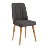 Krzesła - Antracytowe aksamitne krzesło Stormi Sandalye – Kalune Design - miniaturka - grafika 1