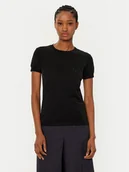 Bluzki damskie - Patrizia Pepe Bluzka 8K0278/K128-K250 Czarny Regular Fit - miniaturka - grafika 1