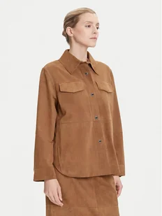 MAX&Co. Kurtka skórzana Stallo 2526446011200 Brązowy Loose Fit - Kurtki damskie - miniaturka - grafika 1