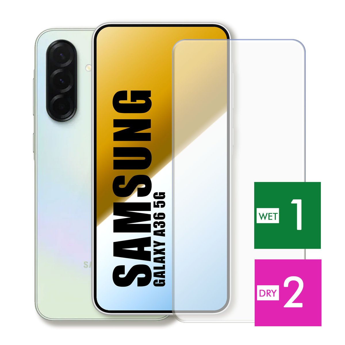 WZMOCNIONE SZKŁO DO SAMSUNG GALAXY A36 5G SZYBKA HARTOWANE 9H JAKOŚĆ