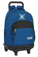 Plecaki - Safta MUNICH ULTRAMAR - Duży plecak na kółkach, kompaktowy, zdejmowany, idealny dla dzieci w różnym wieku, wygodny i wszechstronny, jakość i wytrzymałość, 33 x 22 x 45 cm, kolor, Niebieski (Ultra - miniaturka - grafika 1